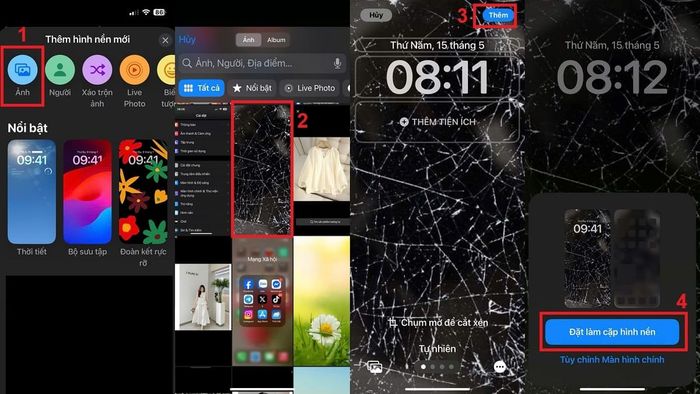 Hình nền vỡ màn hình chất lượng cao